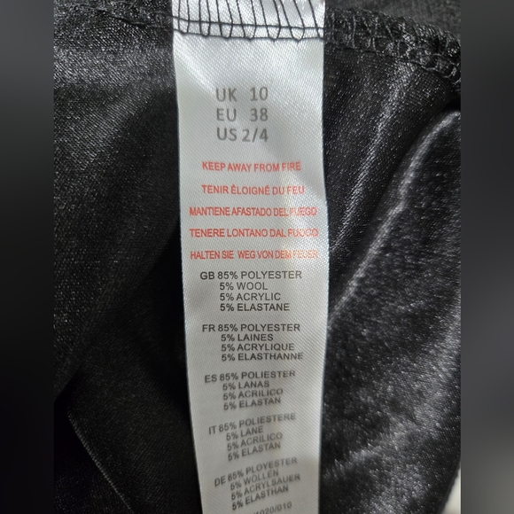 Yumi London Mod Stripe Knit Pleated Mini Sweater Dress Size 6 With 3/4 Sleeves - Picture 12 of 14